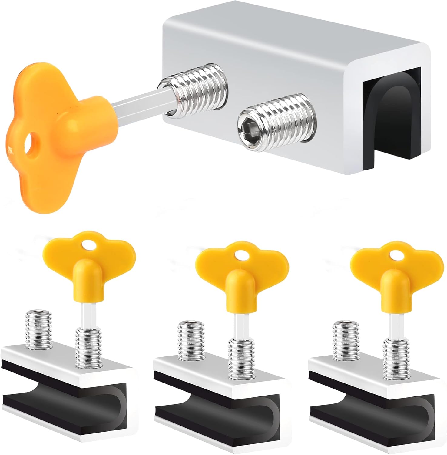Window Locks, 4 Sets Sliding Window Security Lock Aluminum with Key for ...