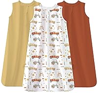 Vista 18 de TotAha - Saco de dormir ligero, 3 unidades, transpirable, manta suave para bebés de 6 a 12 meses, con cierre de 2 vías, saco de dormir con TOG de 0.5