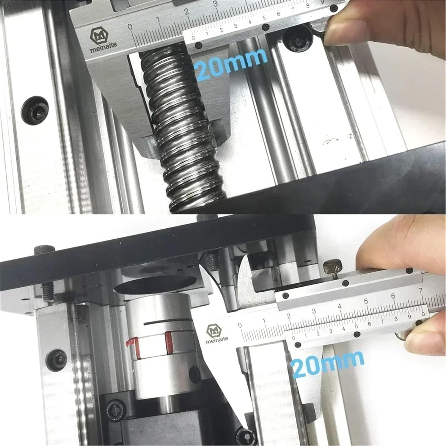 Heav Duty Linear Stage CNC Linear Rail Slide Table Double Guide Rail 4PC HGR20 150mm Width SFU2010/SFU1605/SFU1610/SFU2005