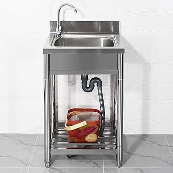 Amazon.co.jp: ガーデンシンク 55x50cm簡易流し台 屋外