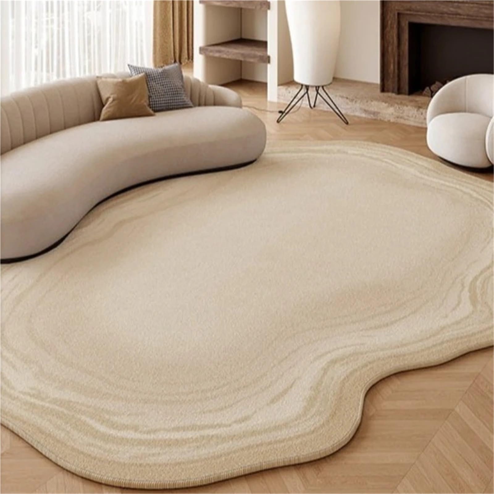 Tapis Forme Irrégulière Grand tapis de décoration salon forme irrégulière