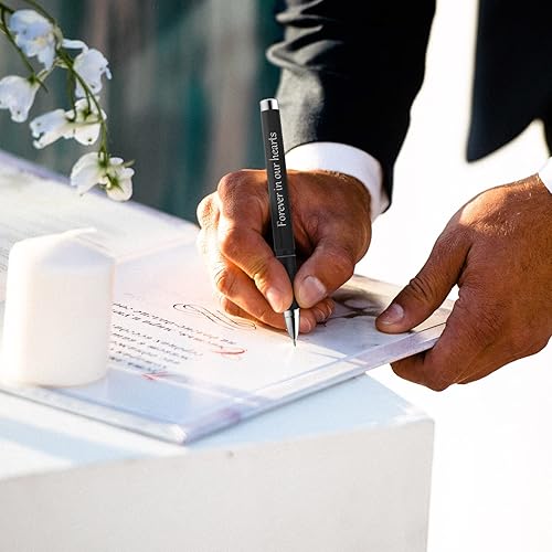 Miniatura 6 de Roowest Bolígrafos conmemorativos, bolígrafos para invitados funerarios, bolígrafos de servicio conmemorativo, bolígrafos para invitados para luto,