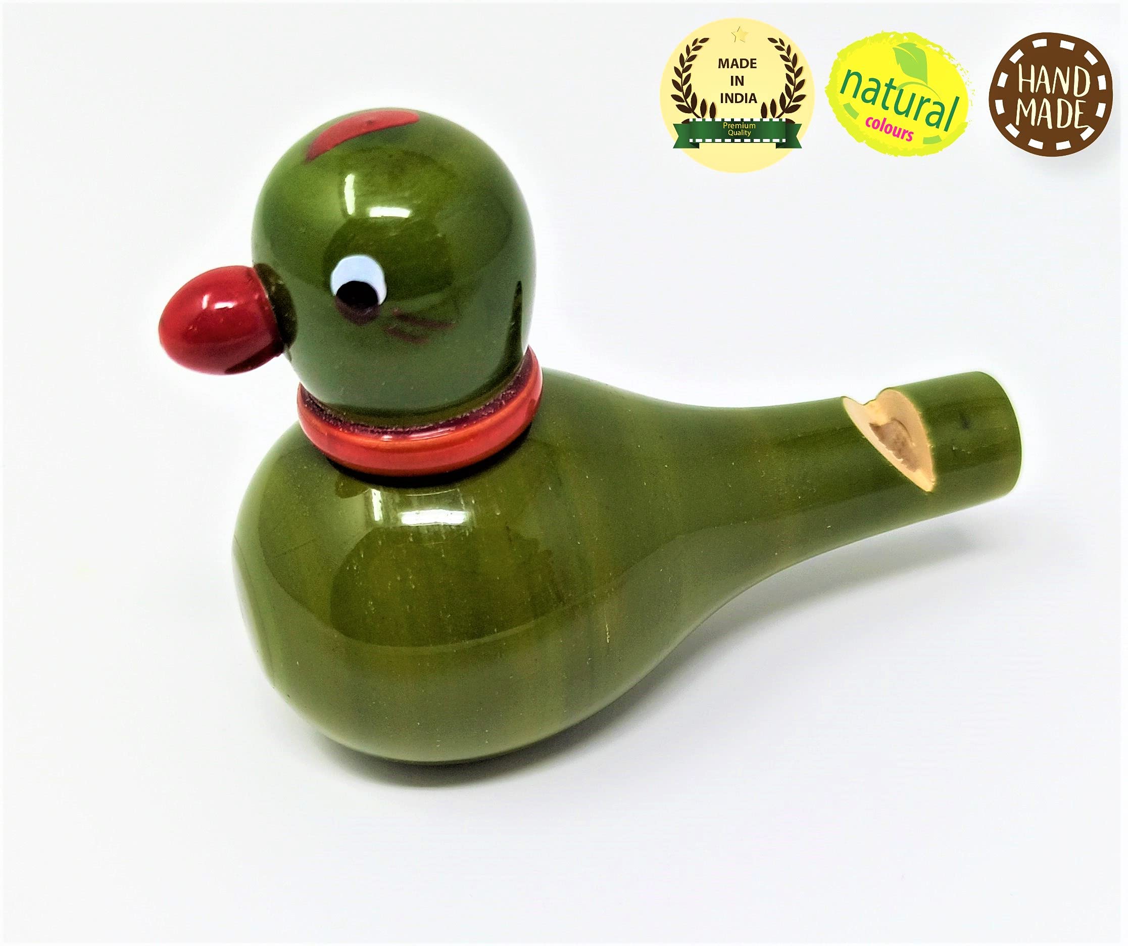 A&A Kreative Box Wooden Whistle Handcrafted Sound Toy Discover Sounds Develops Sensory Skills for Kids Toddlers Children (Potloo Parrot) - Image 3 thumbnail