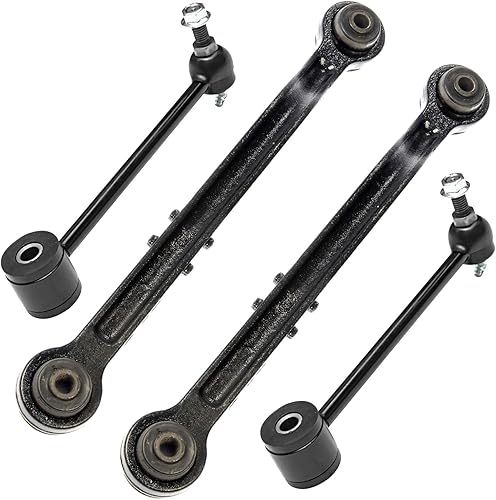 Miniatura 134 de Detroit Axle - Kit de 4 brazos de control delanteros para Chrysler 300 Dodge Challenger Charger Magnum, 2 brazos de control delantero inferiores con