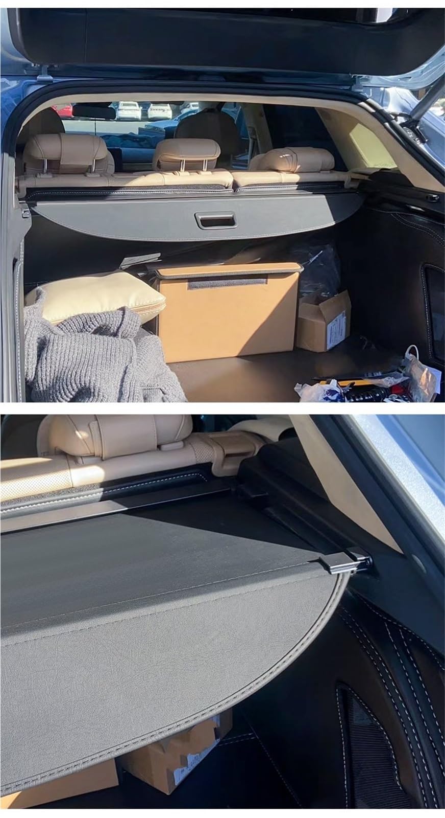 Einziehbare Kofferraum-Frachtabdeckung Für Dodge Für Journey 7-Sitzer, Paketträger, Wasserdichter Schild, Privatsphäre Gepäckraumabdeckung