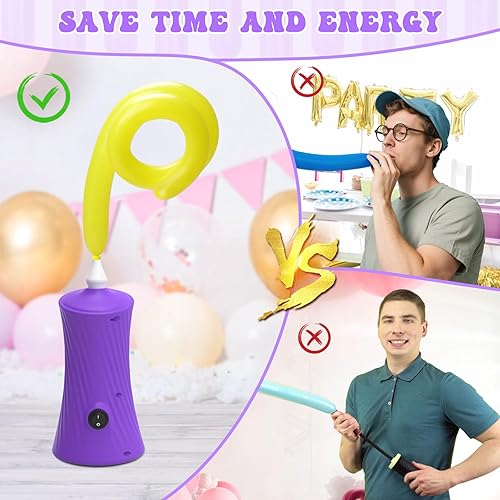 Miniatura 3 de 206 Balloon Pump Electric Air Pump for Long Balloon Inflator Blower for Foil Twisty Animal Balloons for Birthday Party Celebration Balloons