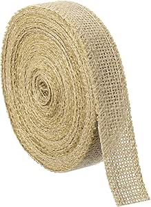 Natural Burlap Wired Ribbon - 3 Inch X 20 Yards For Christmas Decor & Craft Projects