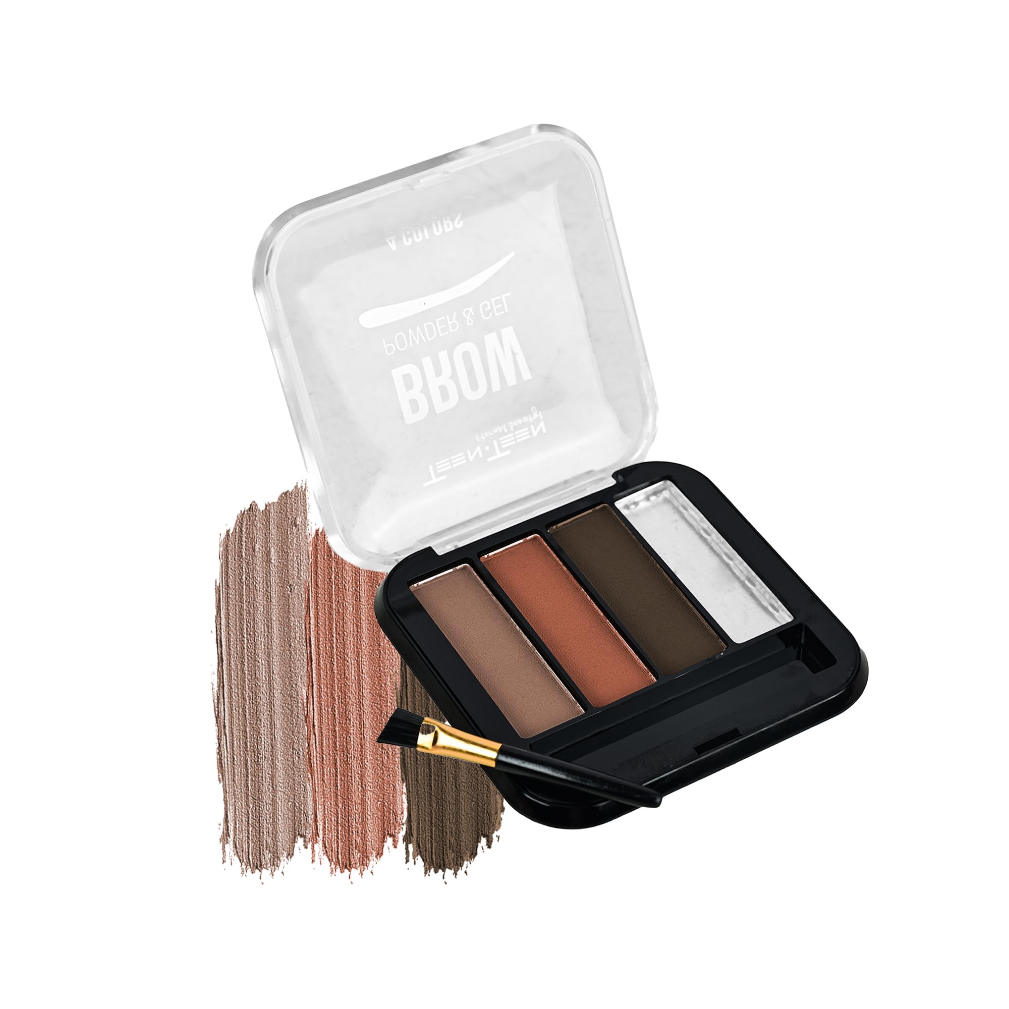 TEEN TEEN Fashion Eyebrow Enhancer Brow Powder & Gel, Professional Makeup, Multicolor-02, 4gm (Multicolor-01)-image-24