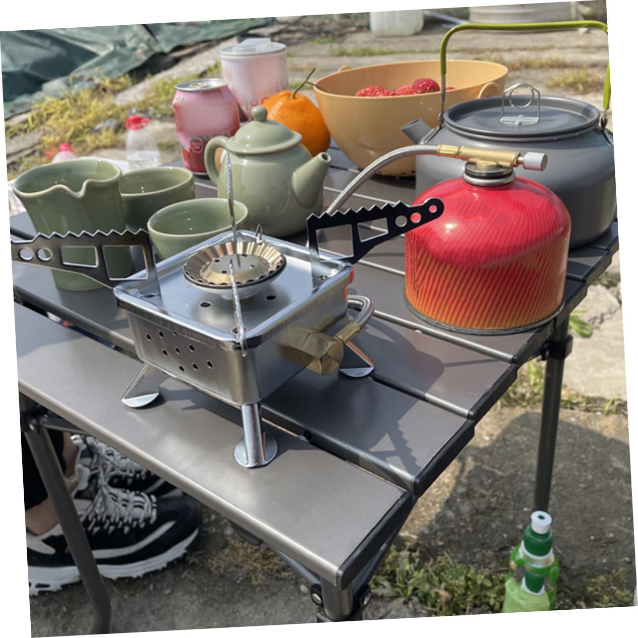 Portable Camping Stove Outdoor Cooking Stove Hiking Trekking Propane Gas