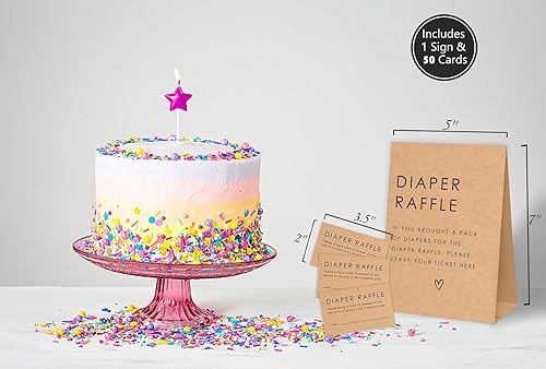 Miniatura 4 de Boletos para sorteo de pañales para baby shower, decoraciones rústicas de baby shower, divertidos juegos de baby shower para adultos, juegos de baby