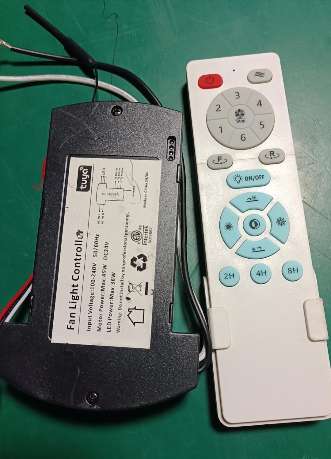 Roomratv Remote Controls for 62in Smart Ceiling Fan