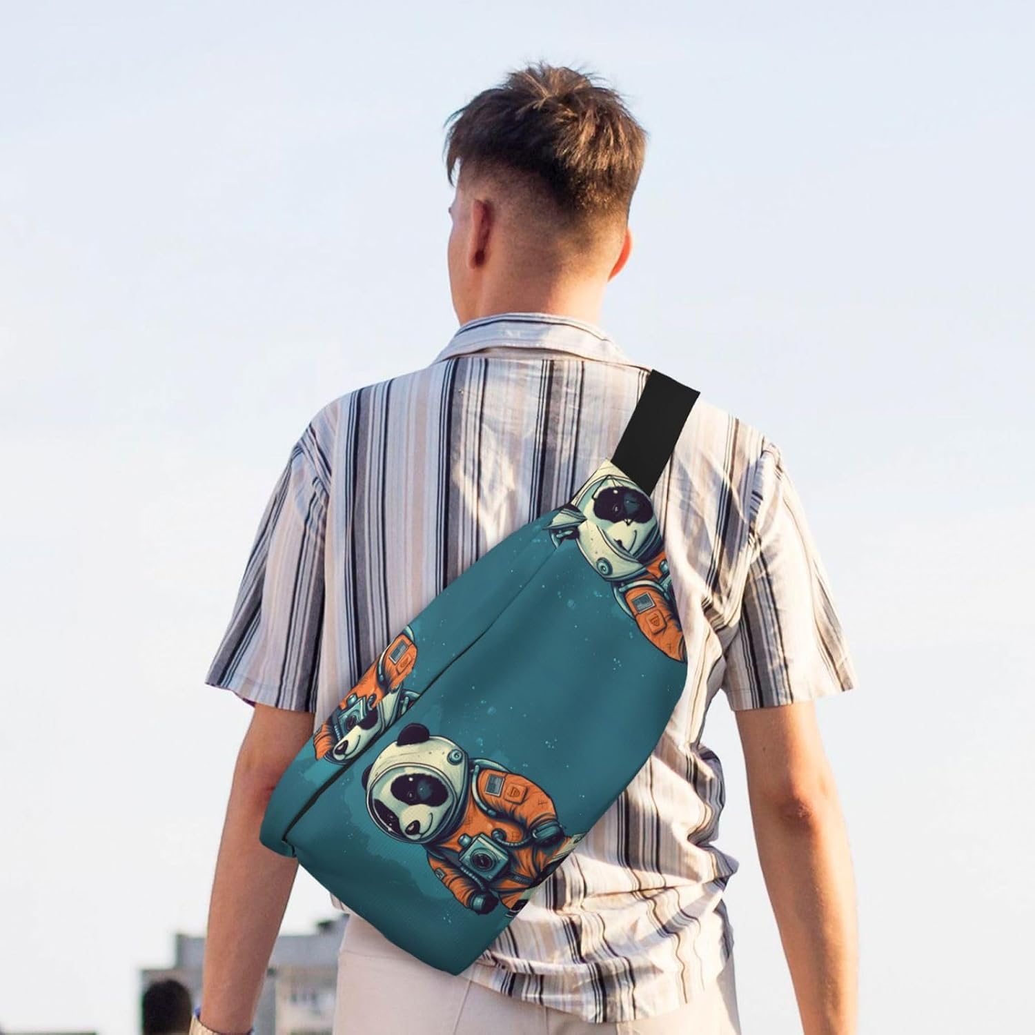 Fanny Pack for Men Women Wear an Astronaut Suit Belt Bag with Adjustable Strap Fashion Waist Bag Waist Pack for Travel