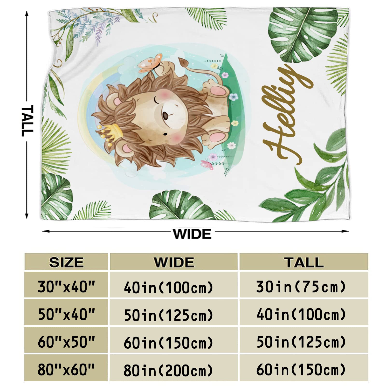 Mantas de bebé personalizadas | Manta de bebé personalizada con nombre | Manta de franela súper suave transpirable para bebé, regalos para recién nacidos (manta de bebé B-130 x 150 cm)