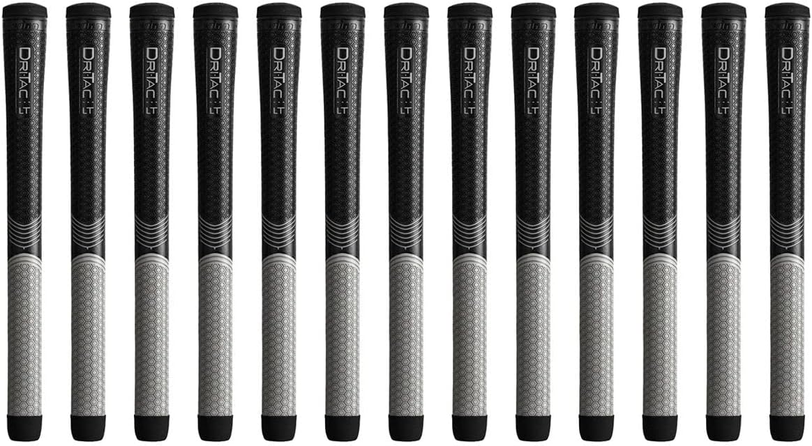 Winn Dri-Tac LT (Less Taper) Golf Grip (Choose Size) (Oversize, 13 Grip Set (Grips only))