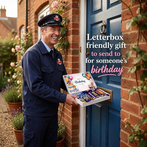QLV Birthday Chocolate Gift Box, Letterbox Chocolate Gifts for Men & Women