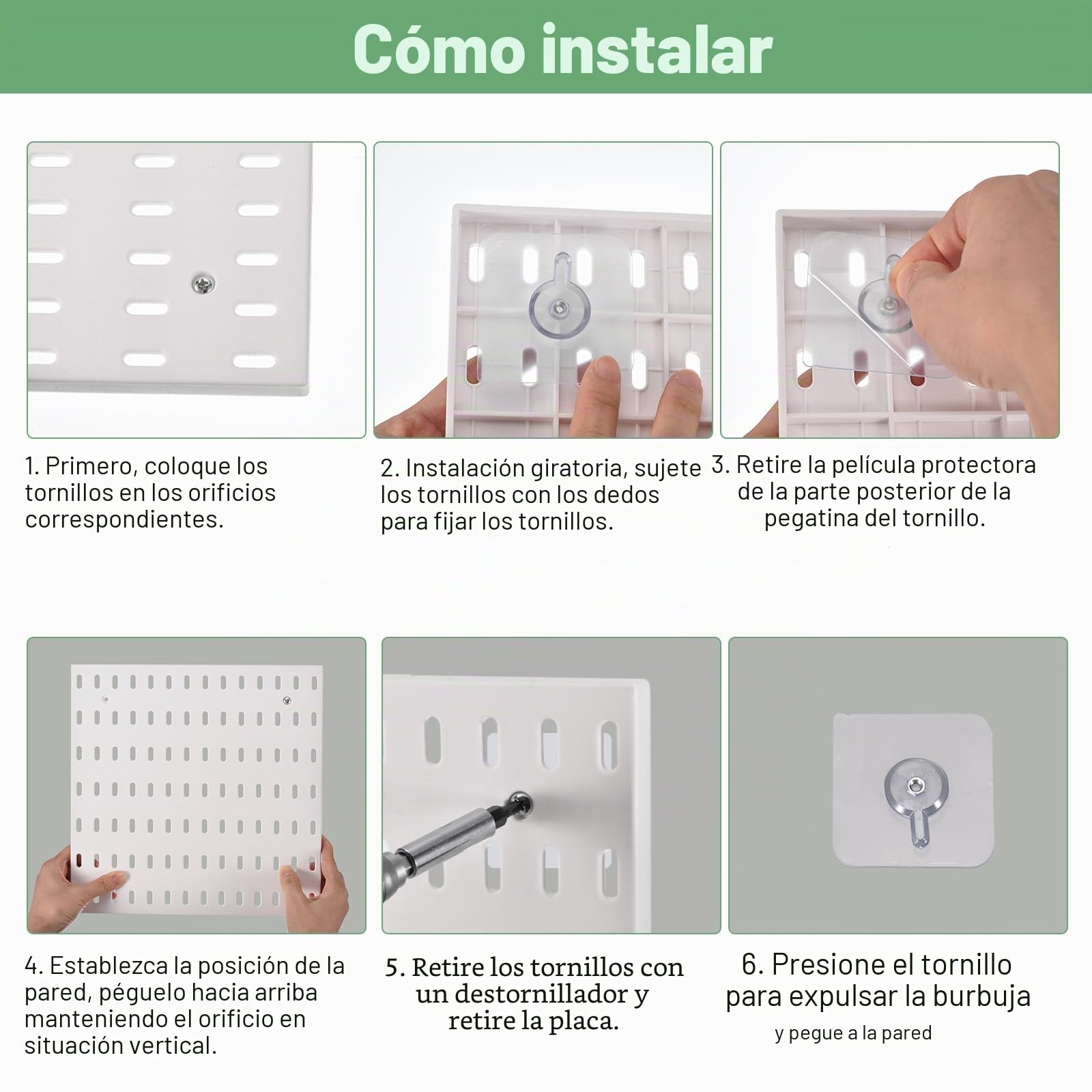 QUARKZMAN 4uds Plástico Perforados Tableros Pared Paneles Clavijas Tableros para Trabajo Banco Negro Perforado Tablero para Garaje Cocina Estar Sala Habitación Baño Oficina Negro
