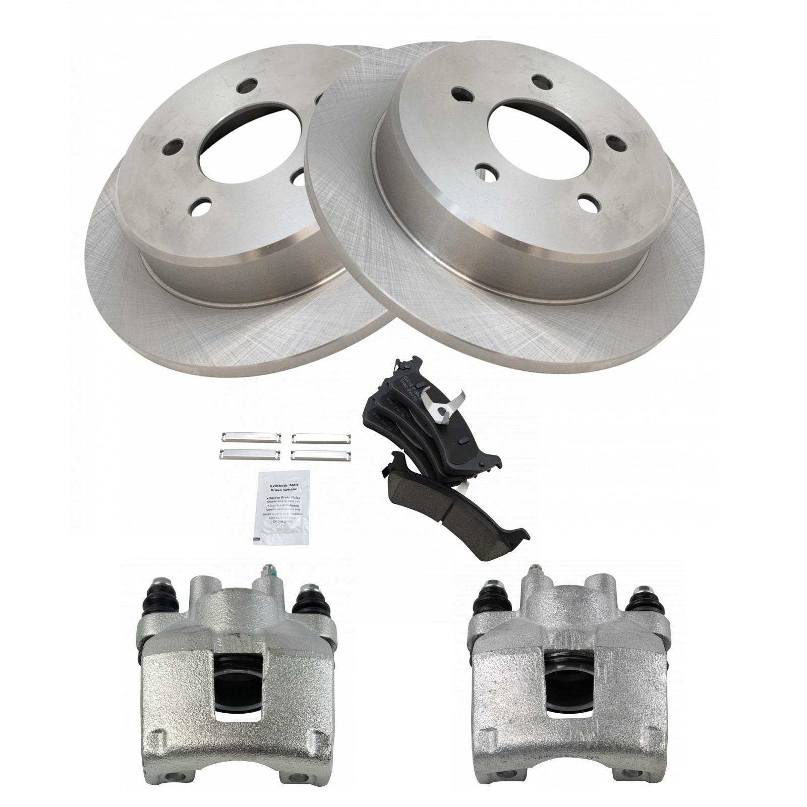 Amazon.co.jp: TRQ リアブレーキキャリパー セラミックパッドローター