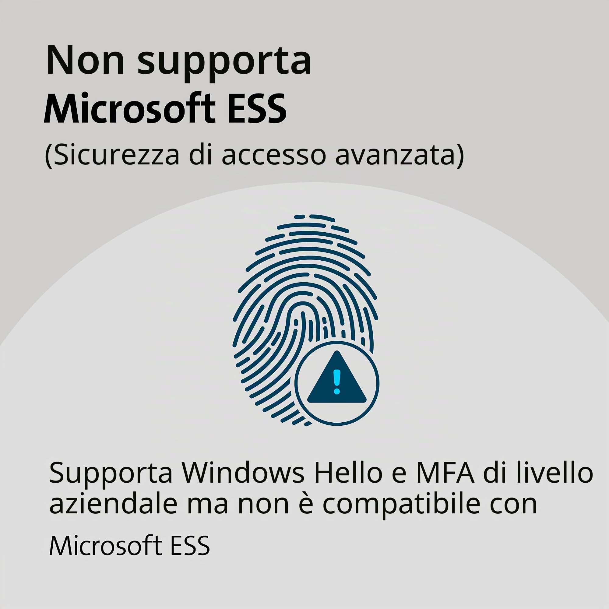 Kensington VeriMark™ Gen2 USB-A lettore di impronte digitali - Windows Hello e Windows Hello per aziende, Tap and Go, anti-spoofing (K64704WW)