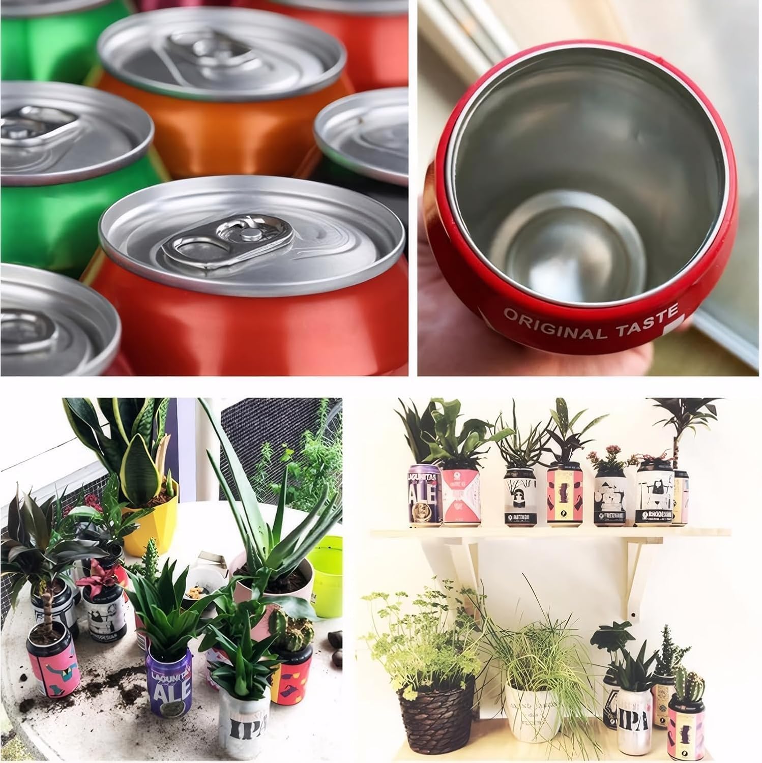 多機能アルミニウム蓋リムーバー、ソーダ缶トップクリップ、手動サイドカット、スムーズエッジ缶オープナービール用(ブラック-2-2個)