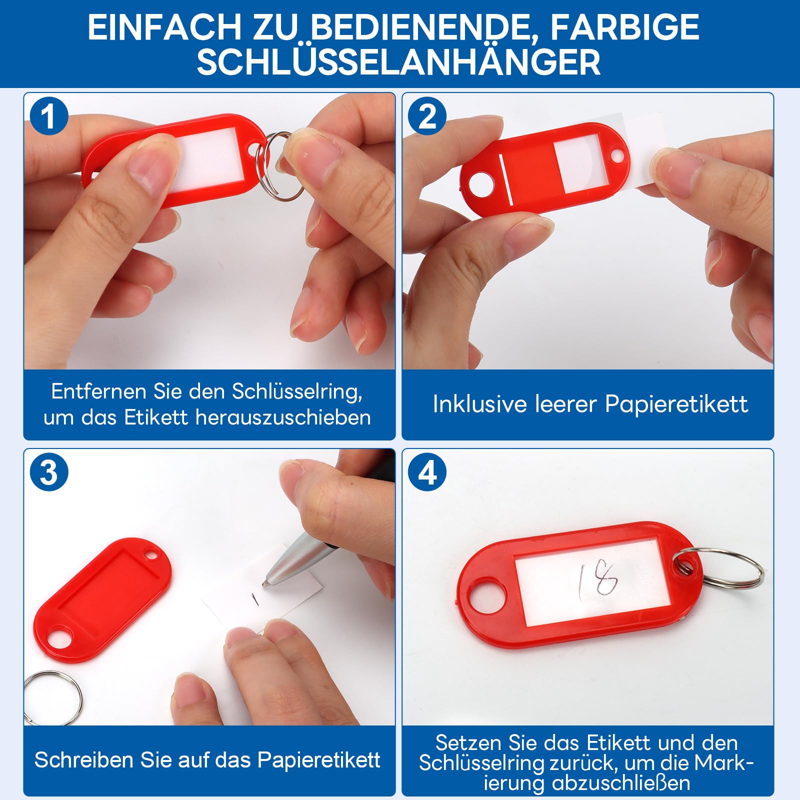 AstraLoom Schlüsselschrank Schlüsselkasten für 24 Haken & Anhänger,Schlüsseletui mit Reißverschluss,Tragbares, für Schule, Büro, Immobilienagentur, Hotel – Schwarz Matt