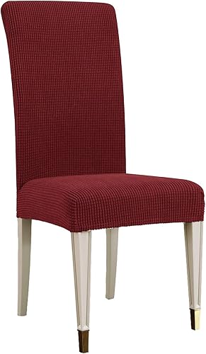 Chelzen - Fundas para sillas de comedor, de terciopelo, fundas elásticas para sillas de comedor, fundas protectoras para sillas Parson, funda