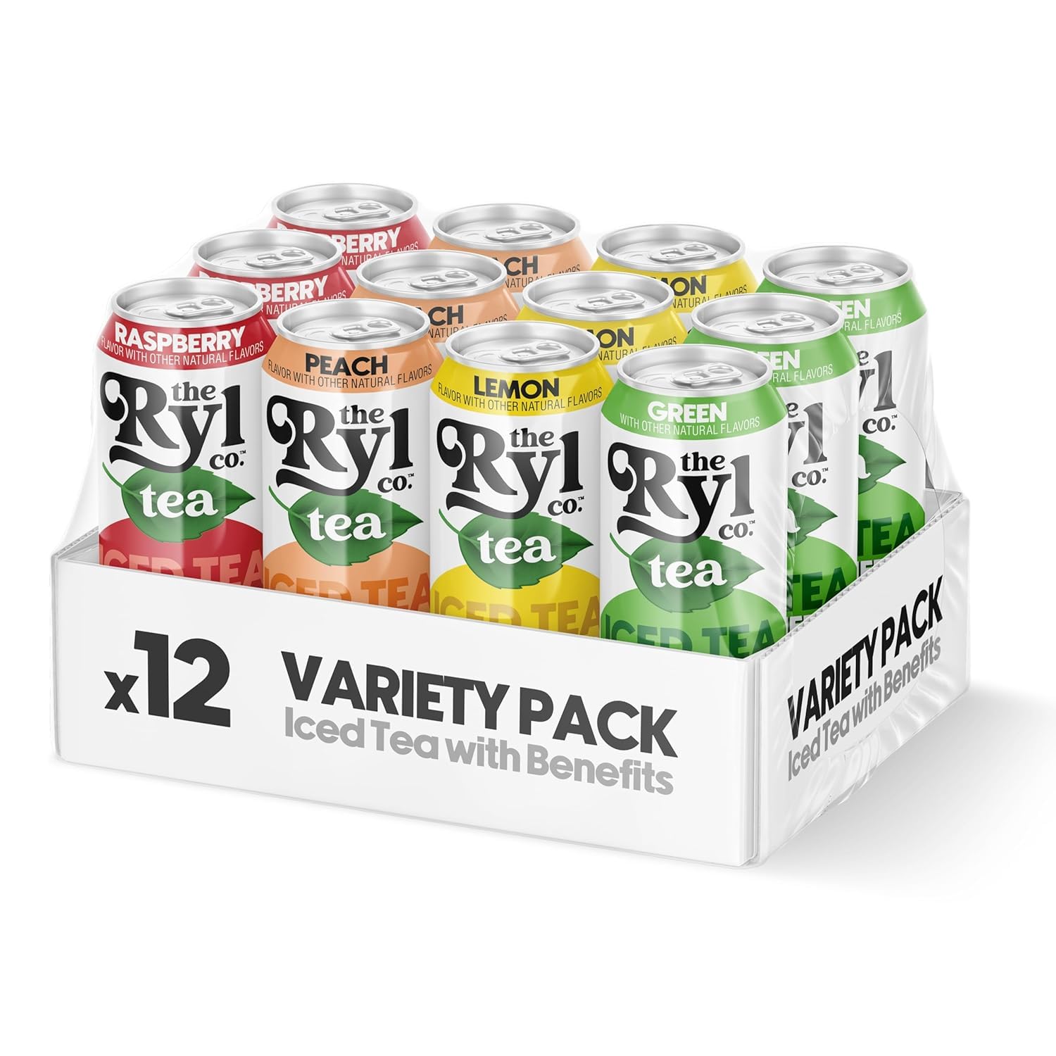 - Ryl Iced Tea, Variety Pack, Antioxidant Superblend, No Artificial Ingredients, 16.0 Fl Oz (12-Pack)