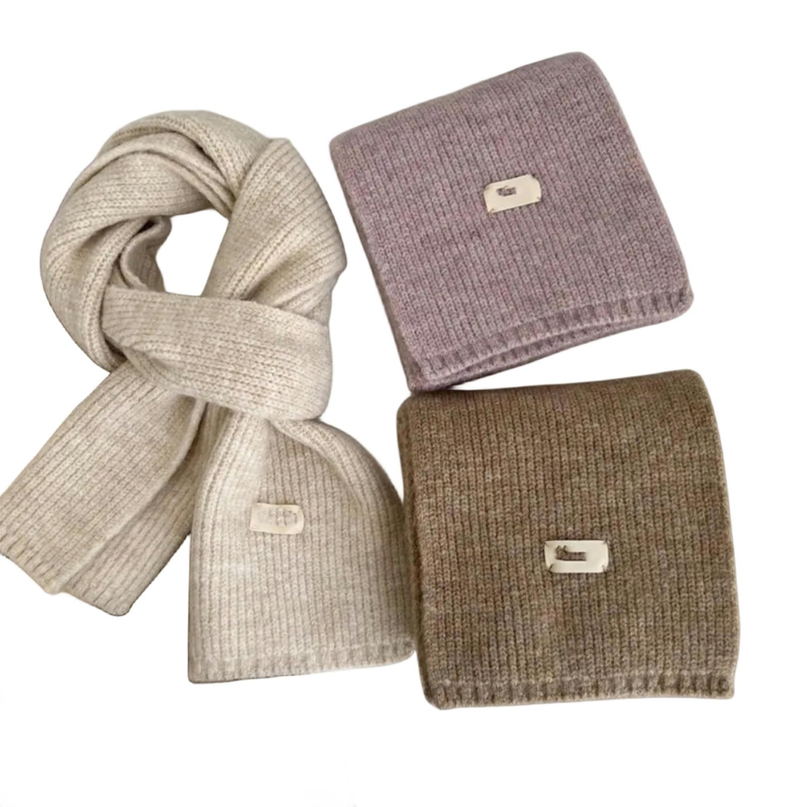 MdybF Schals & Tücher für damen Frauen Schals Lady Winter Verdicken Warme Weiche Schals Wickeln Weibliche Reine Farbe Gestrickte Lange Schal Für Frauen