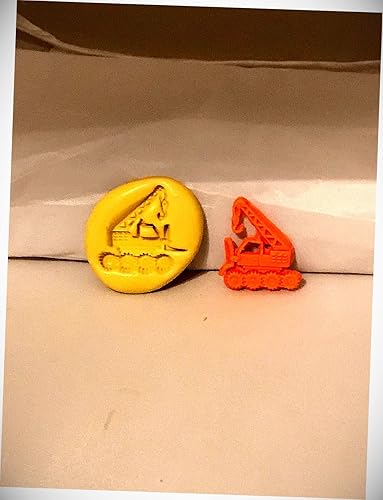 Moldes de chocolate para grúa de construcción Molde de empuje de silicona B62 Pastel de resina de chocolate Arcilla Artesanía Candy Cookie Candy