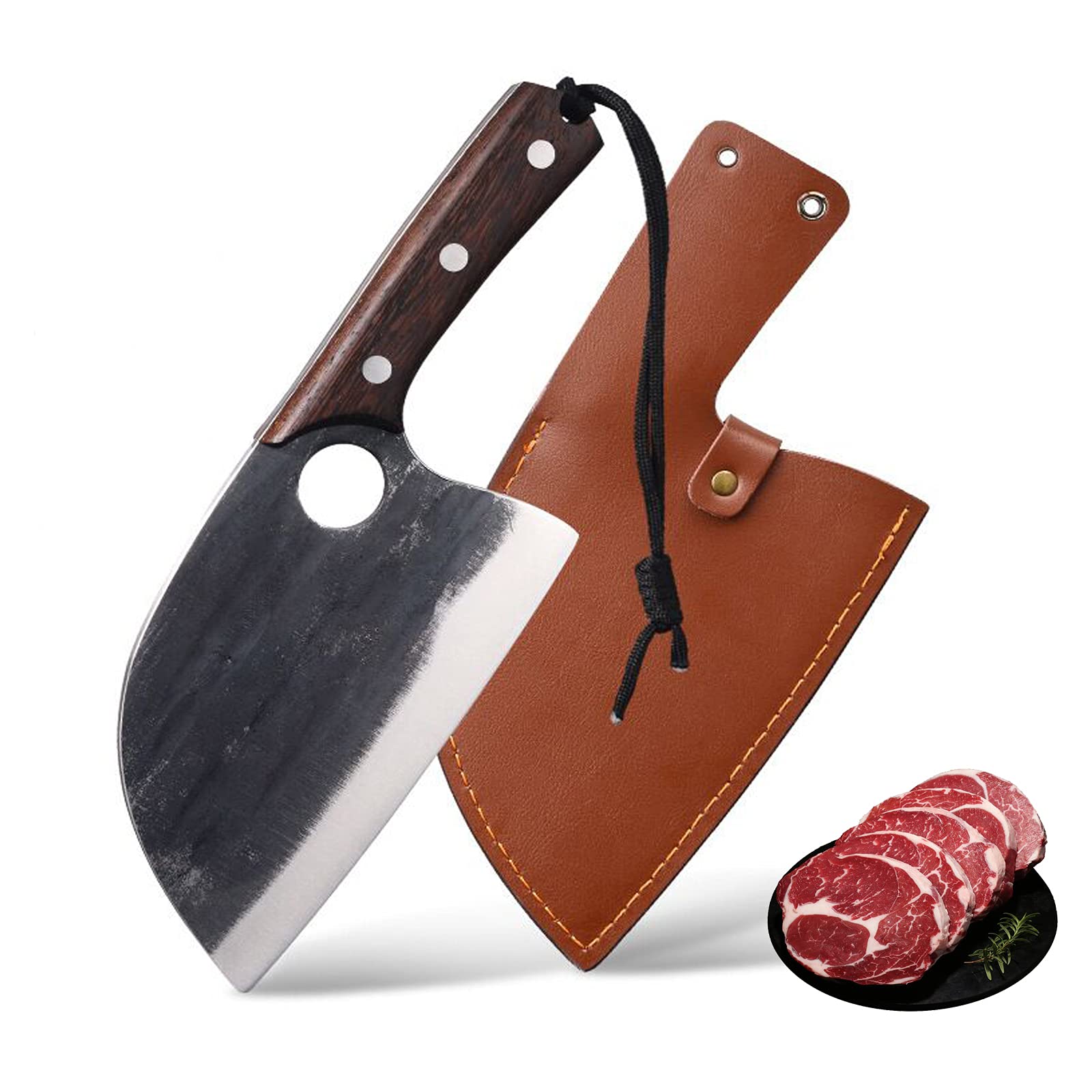 Buy KOPALA Kitchen Cleaver Full Carbon Steel Chef 3layer