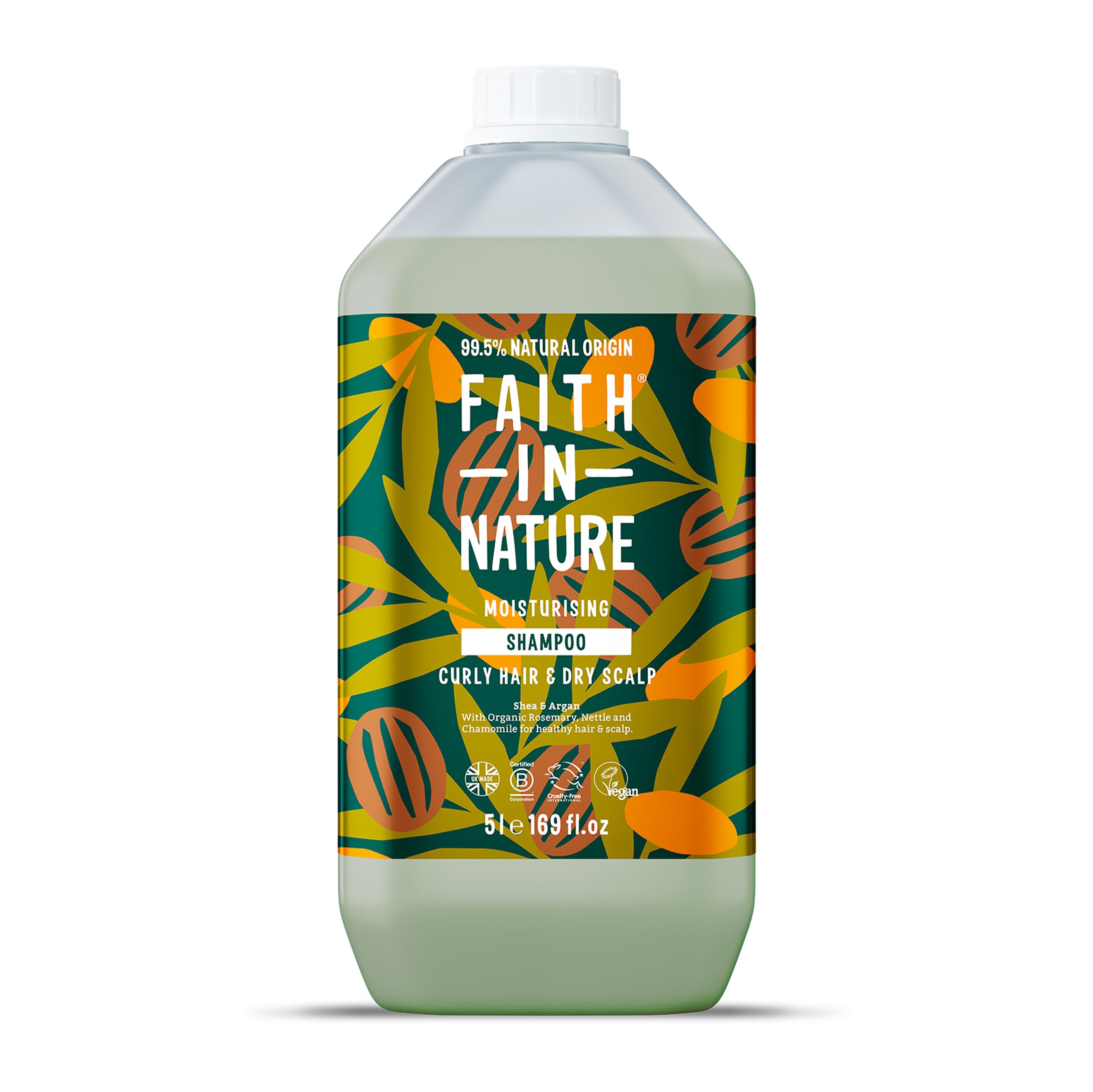 FAITH IN NATURENatural Shampoo - Vegan & Cruelty Free, No SLS or Parabens - 84.5 fl oz, Shea & Argan