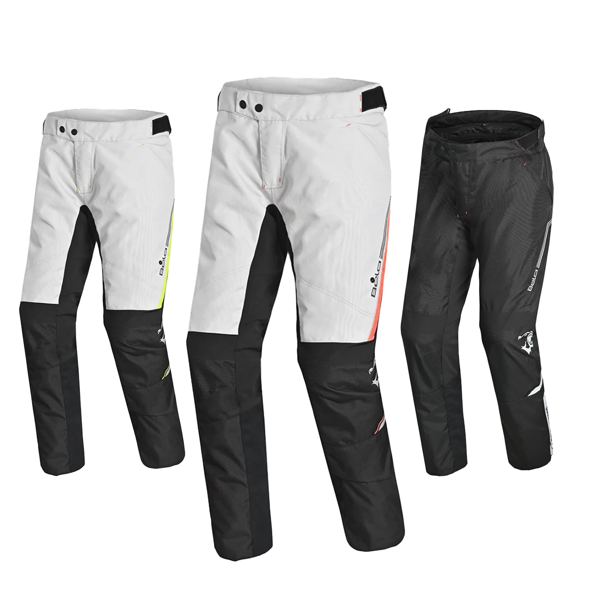 Maximo-Moto Men's Black/Red Motorbike Trousers (Length 30", 4XL, Regular, ), Protective Waterproof Motorcycle Trousers For & Motorbike Pants With Ce Approved Armou, Breathable & All-Weather