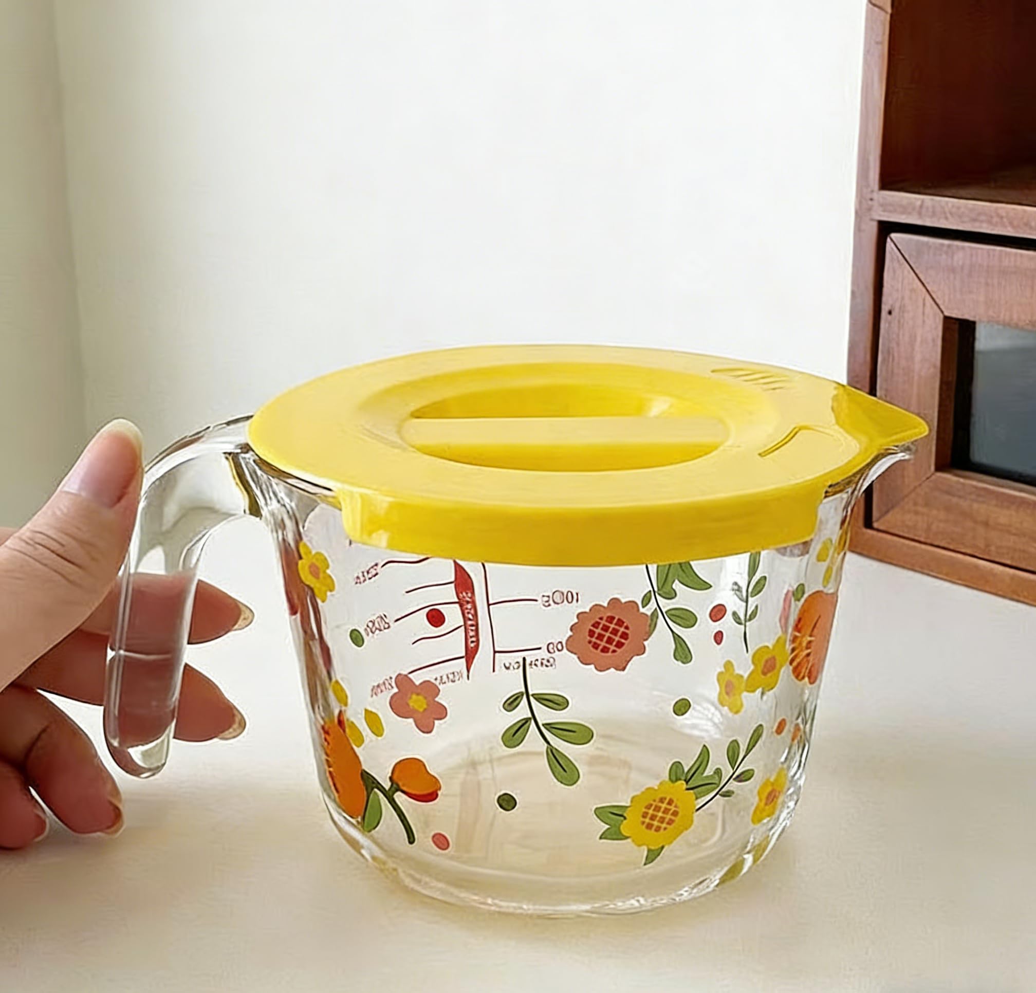 Vaso Medidor Doble Uso Seco/húmedo, Gran Graduación, Medida Precisa