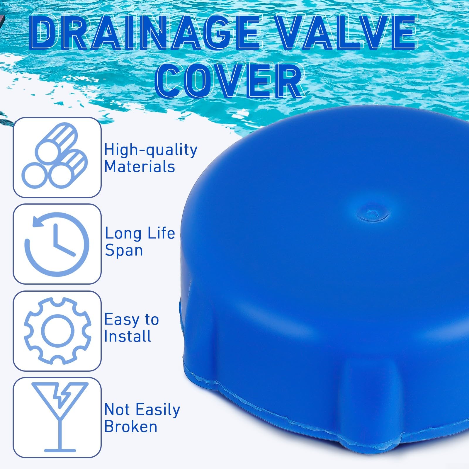 Bouchon Vidange Et Connecteur Pour Piscine Hors Sol - Compatible Coleman P01006 - Anti-fuite Plastique/caoutchouc - 9