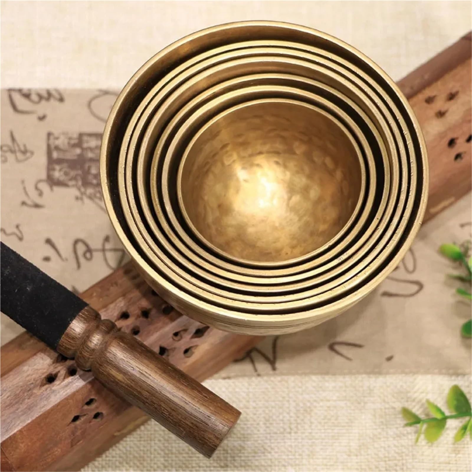 Set di campane tibetane Set di 7 ciotole sonore Buddha fatte a mano, strumento guarigione sonora, ciotola tibetana, accessori for meditazione e yoga