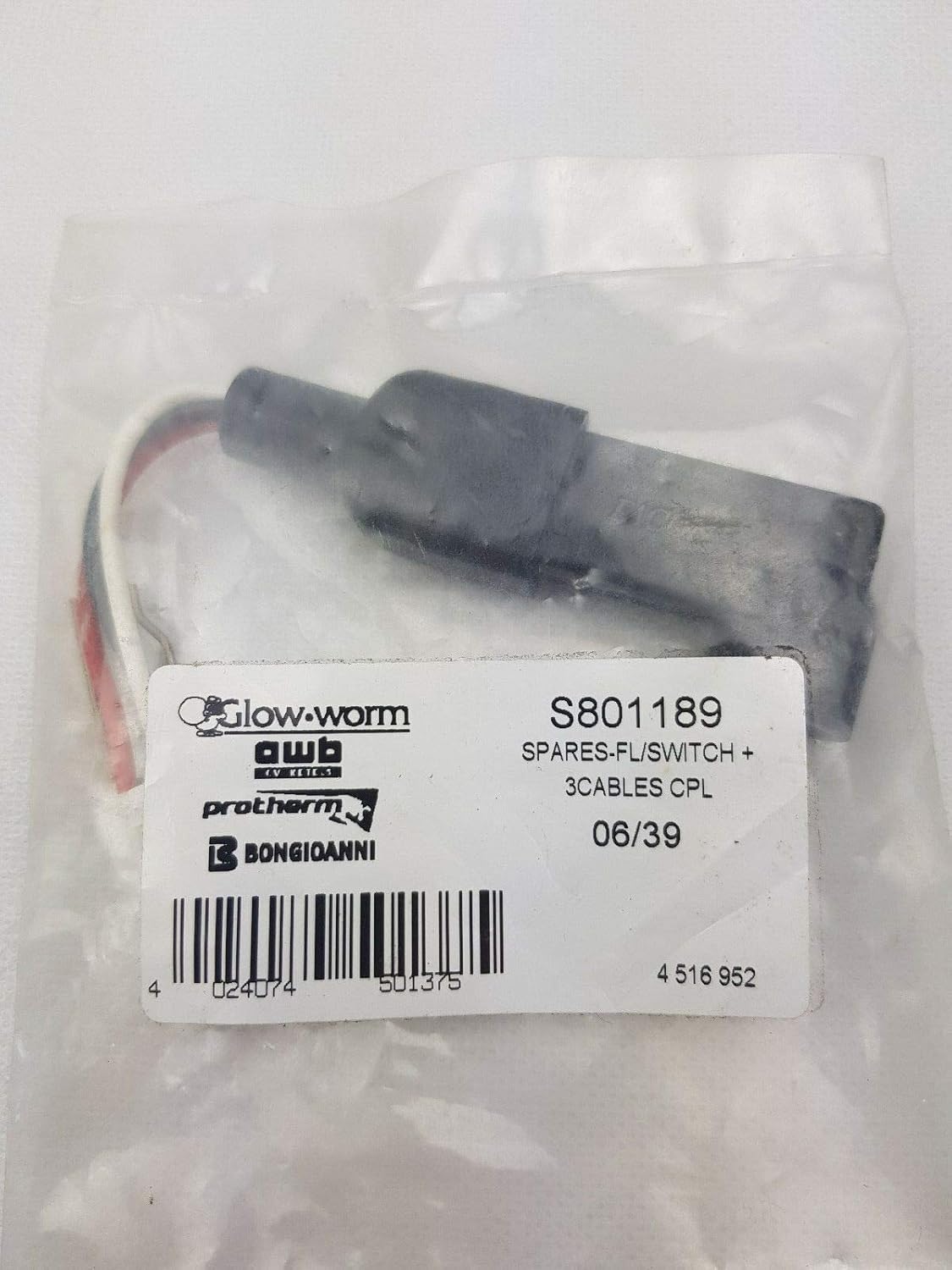 Glowworm Compact Flowswitch S801189 80189 Flow Switch, Colour May Vary