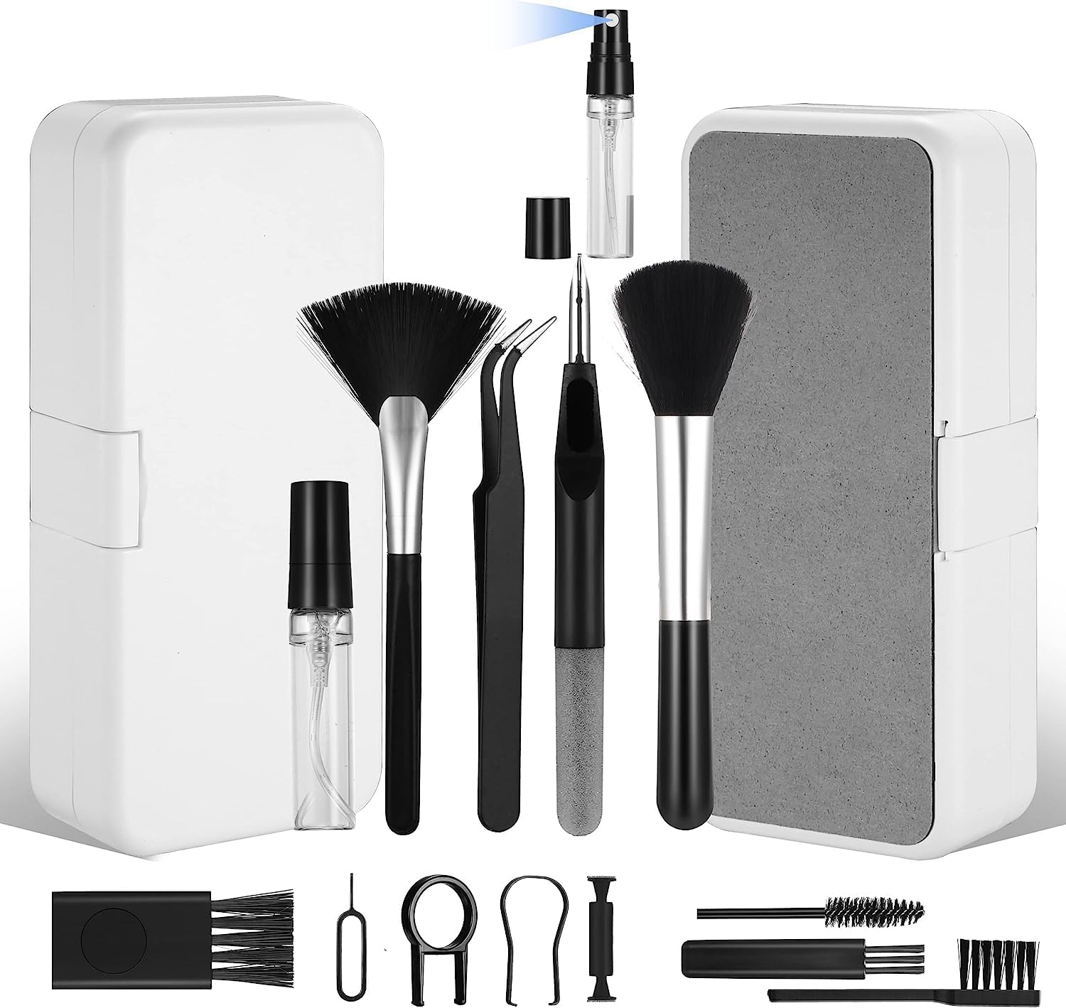 VIHM 18 in 1 Electronic Cleaner Kit with 3 in 1 Cleaning Pen,Laptop Screen Keyboard Cleaning Kit,Computer Cleaning Kit, 18-in-1 Cleaning Kit for Gadgets, Airpods, Mobile, Tablet, Laptop, Computer