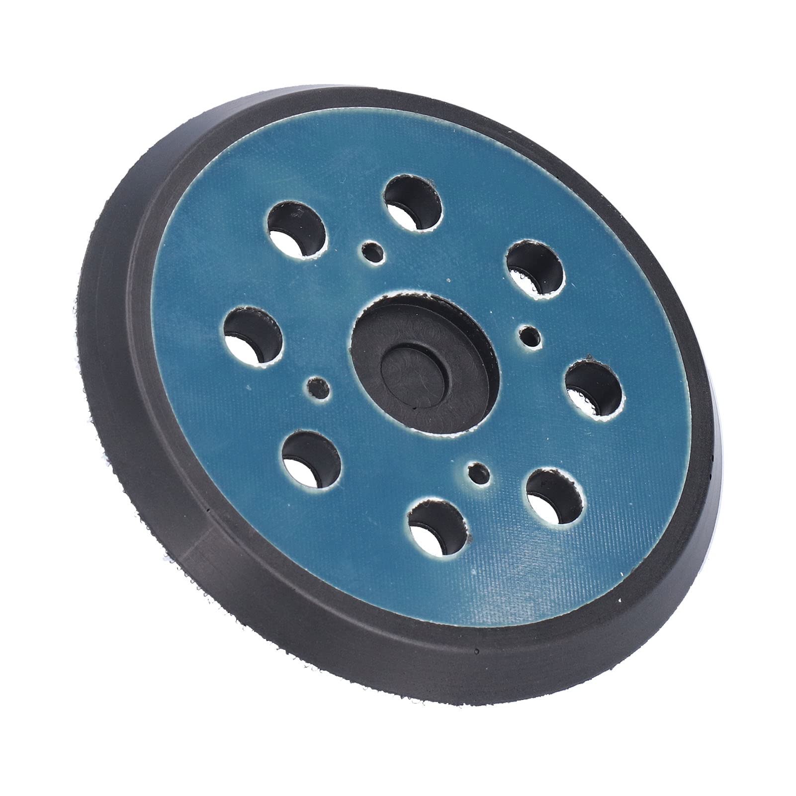 Platorello per Levigatrice di Ricambio Installazione Liscia 5" Realizzato in ABS + Gomma, 2 Pezzi per Platorello per Levigatrice