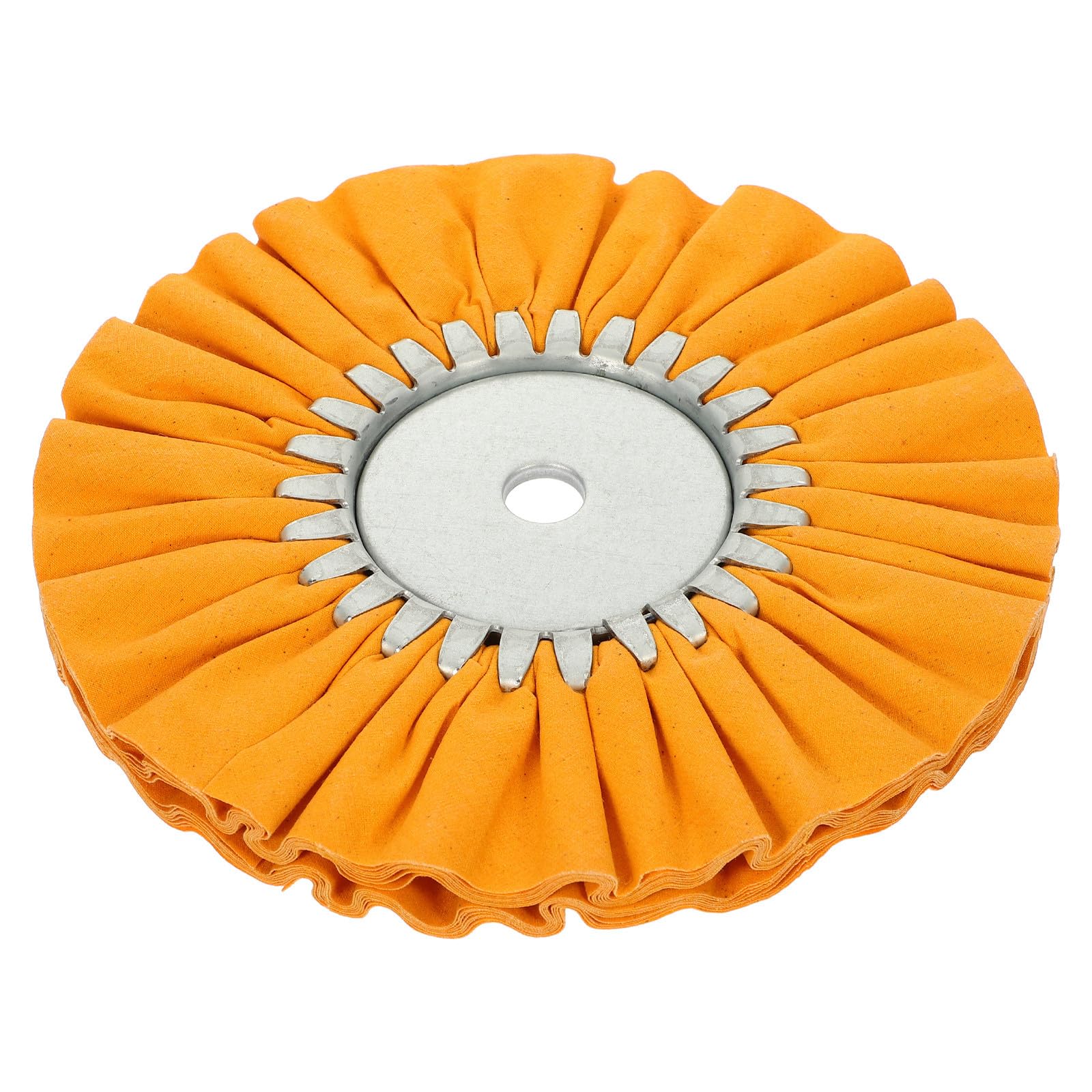 Polierscheibe aus Baumwolle für Maschinen, Orange, Edelstahl