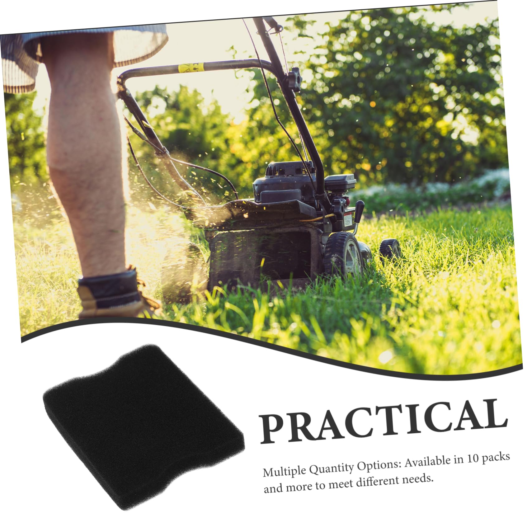 UKCOCO 5 Series 5 Juegos De Filtros para Cortacésped Sopladores Aire Acondicionado Exterior Filtro De Aire para Cortacésped Enfriador Filtro De Aire Kit De Esponja De 10 Piezas x 5