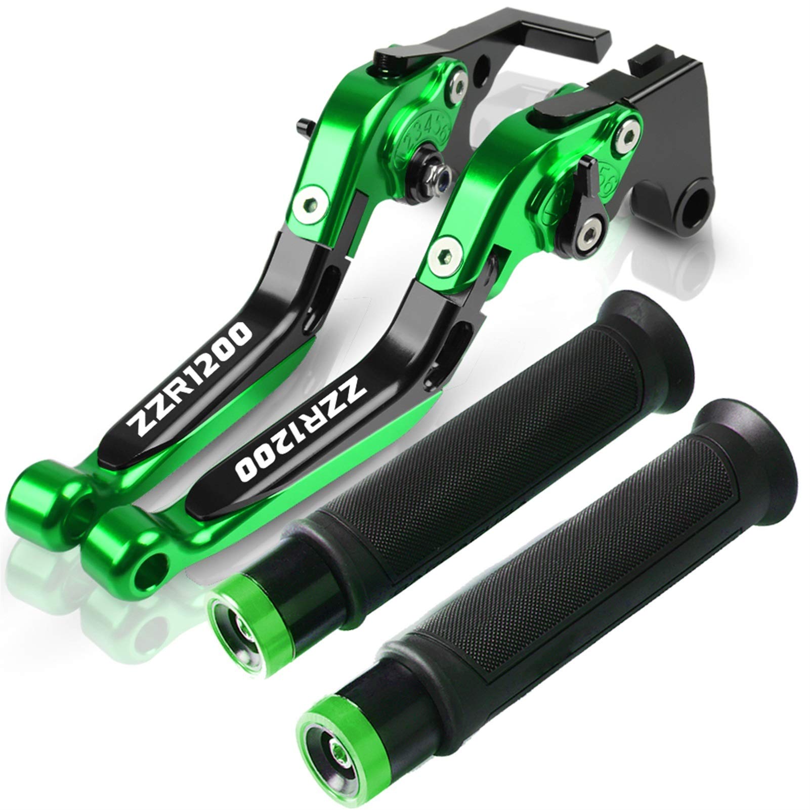 Per Kawasaki ZZR1200 2002 2003 2004 2005 Moto Regolabile Pieghevole Allungabile Freno Leve Frizione Manubrio Manopole Leva Della Frizione Del Freno (Colore : 8)