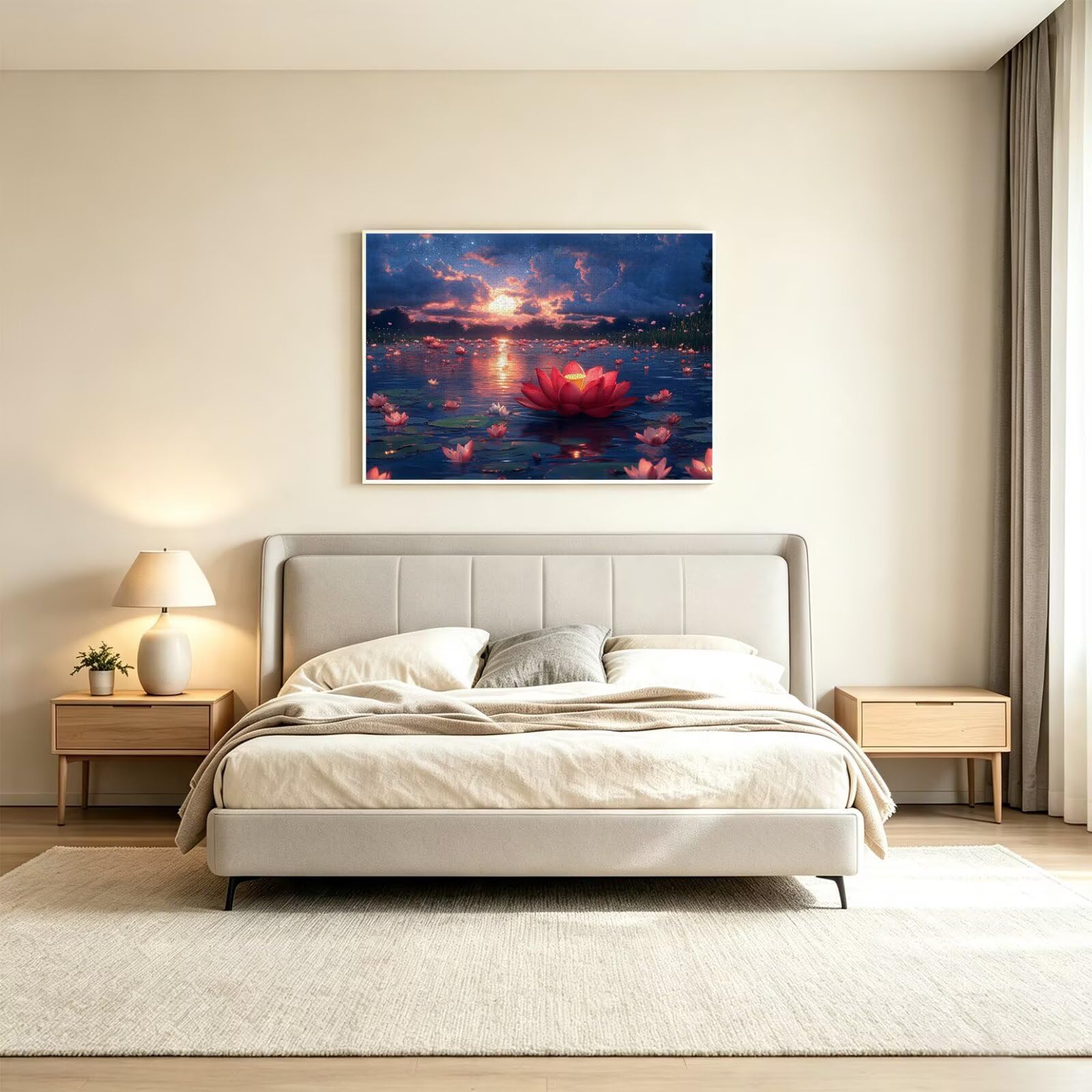 Puzzle 3000 elementów dla dorosłych, gry rodzinne, kwiat gwiaździste niebo