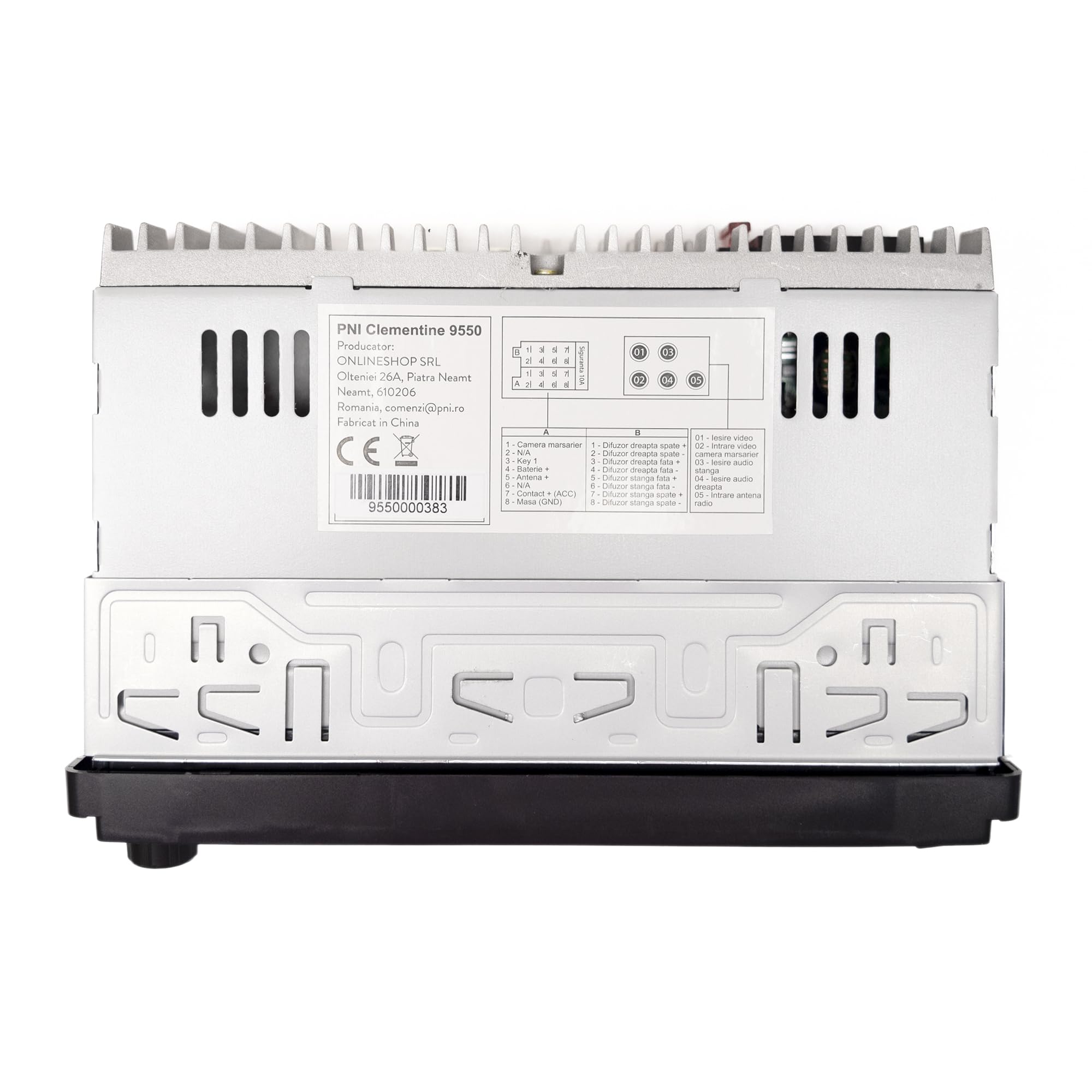 Samochodowy odtwarzacz MP5 PNI Clementine 9550 wyświetlacz 1DIN 10.2 cm 50Wx4, Bluetooth, radio FM, Carplay, funkcja RDS