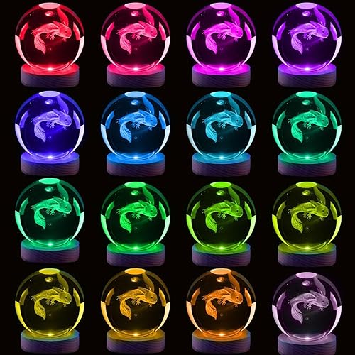 Miniatura 2 de Luz de galaxia, 3.15 pulgadas, sistema solar 3D, luz nocturna de bola de cristal, lámpara espacial de bola de vidrio de galaxia con control remoto,