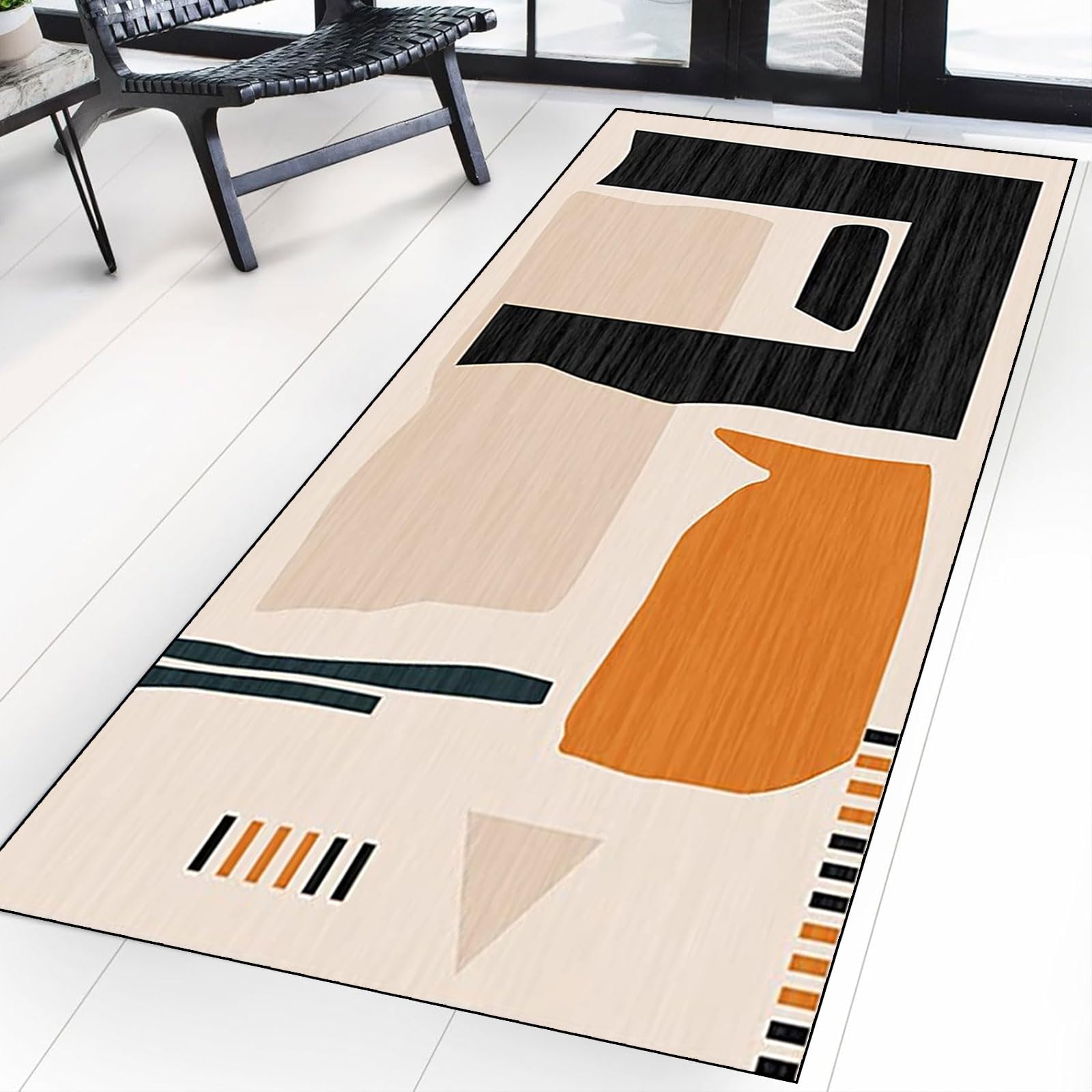 Alfombra larga para entrada de casa y cocina suave lavable ideal para proteger zonas de paso