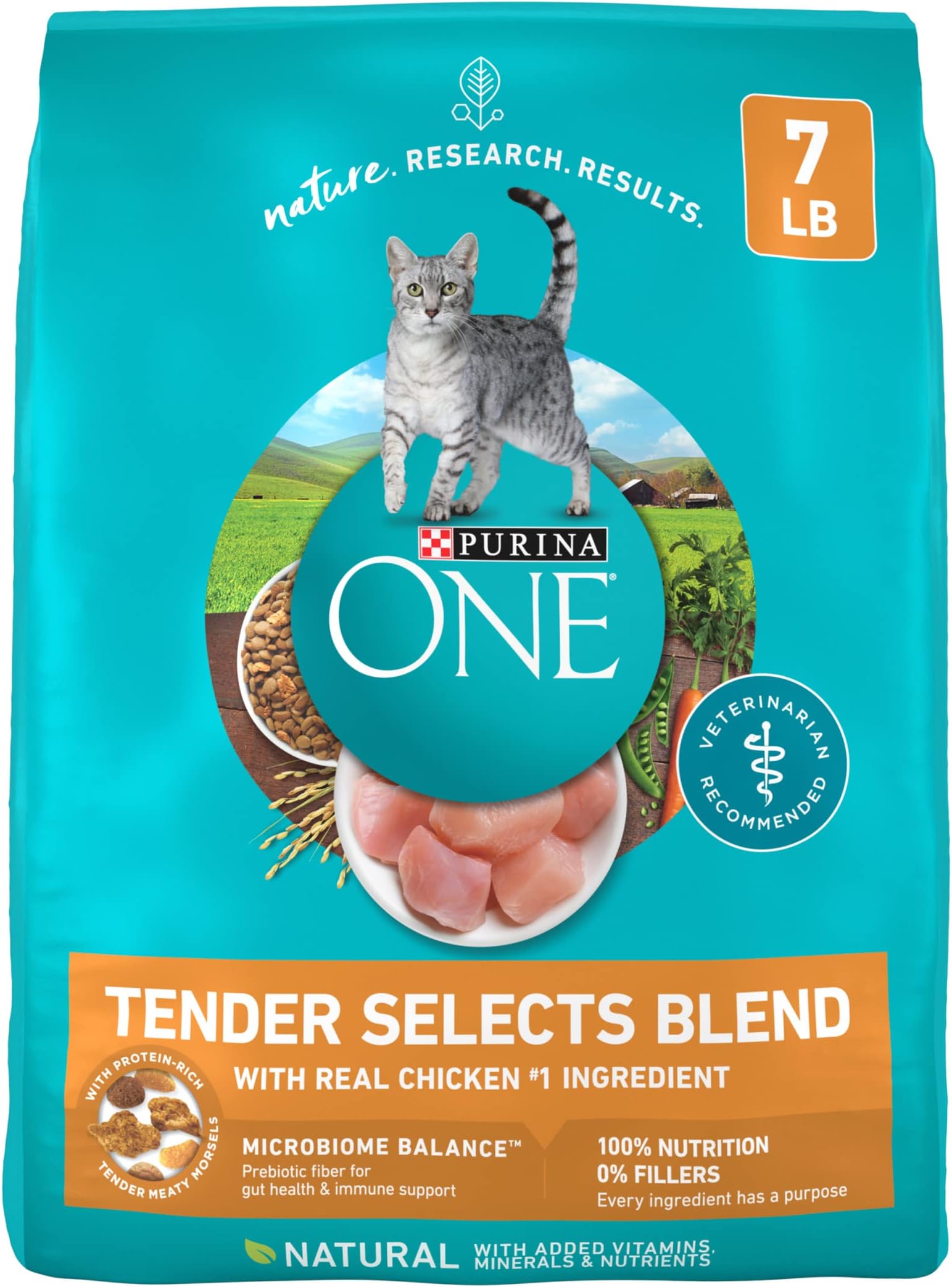 Natural Dry Cat Food, Tender Selects Blend With Real Chicken - 7 lb. Bag