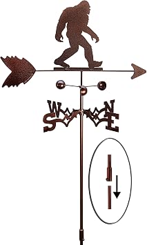 SWEN Products Bigfoot Sasquatch Weathervane Garden Stake Included