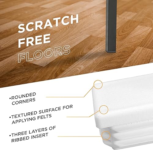 Miniatura 6 de Prescott Plastics - Tapón de plástico cuadrado de 1.0in (20 unidades), color blanco