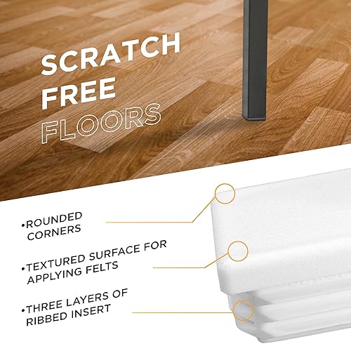 Miniatura 6 de Prescott Plastics 1 enchufe rectangular de plástico de 2 pulgadas (paquete de 50), tapa de extremo blanco para tubos de metal, valla, inserto