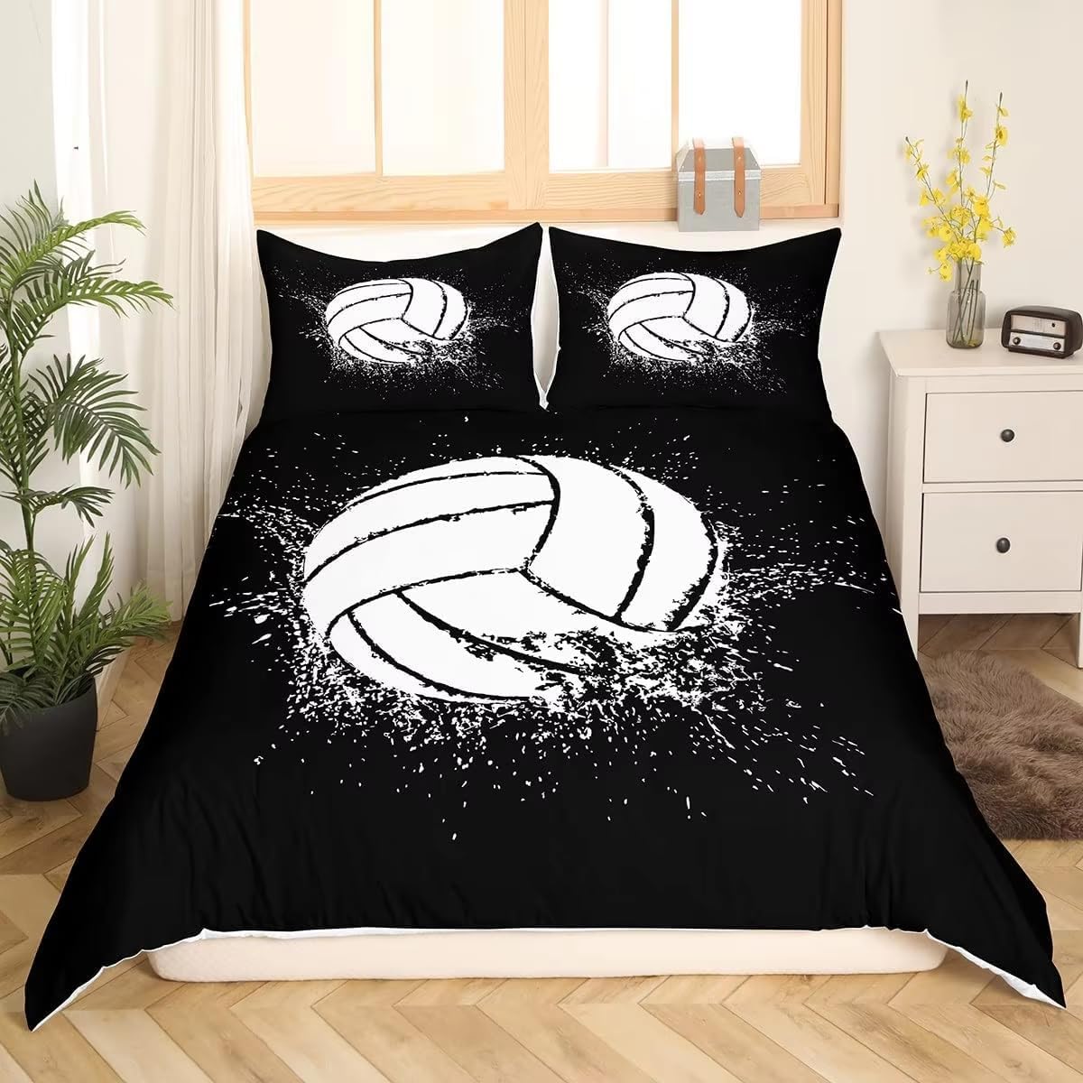 NUEYSP King Size Duvet Cover Sets Baseball Bedding for Kids Aldult Duvet Cover with Zipper Closure Hypoallergenic Microfiber Quilt Cover 94.5"x 86.6" + 2 Pillowcases 19.7"x 29.5"