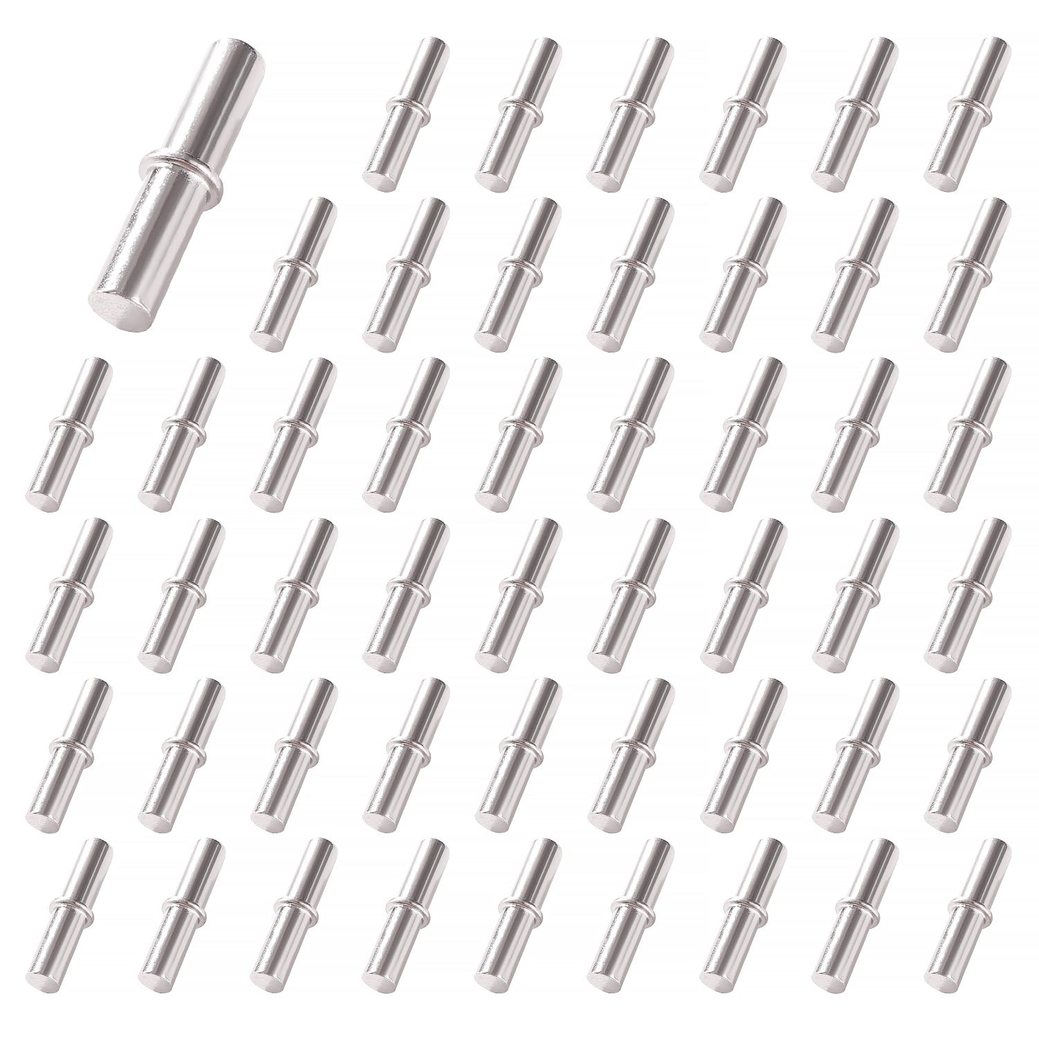 YIXISI 50 PCS 25x5 mm Shelf Pins, Shelf Support Pegs Pins, for Kitchen Cabinet Bookcase Furniture, 25x5 Mm - 50pcs - B